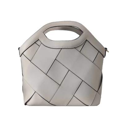 Beige Braided Mini Hand bag