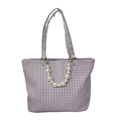 Pearl Woven Shopping Bag